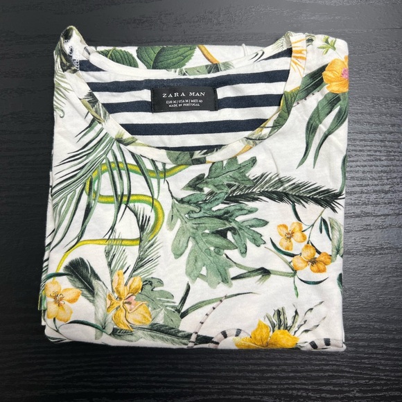 Zara floral T-Shirt - Picture 1 of 4